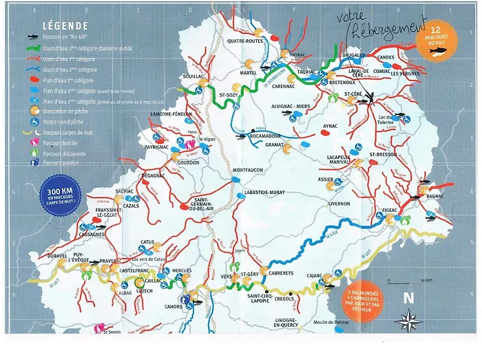 Mosaïque Accueil Rando, Pêche, Farniente * Latouille-Lentillac